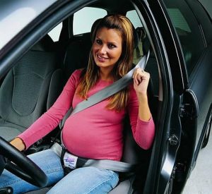 Cinturón seguridad embarazada